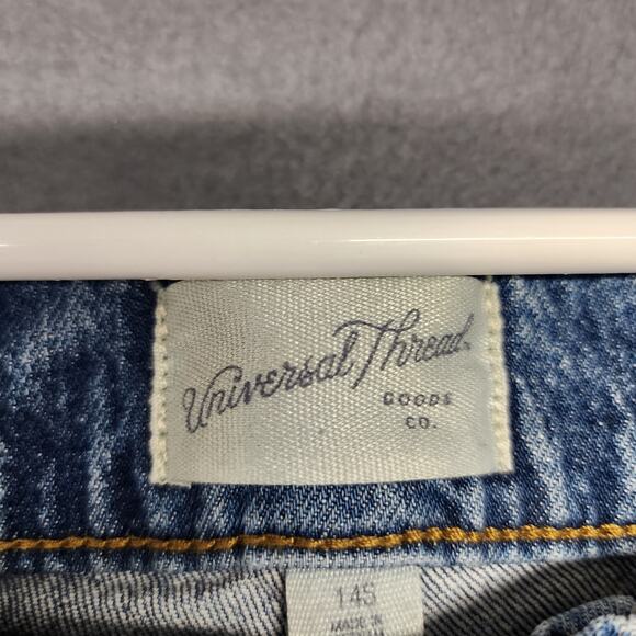 Universal Thread Jeans Womens 14 Short Blue Vintage Straight Denim Stretch NEW - Picture 5 of 16